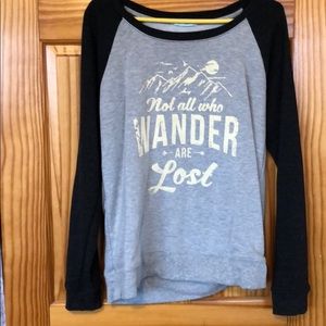 Outdoor crew neck sweatshirt